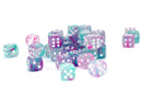 Nebula 12mm D6 Wisteria White Luminary Dice Block (36 Dice)