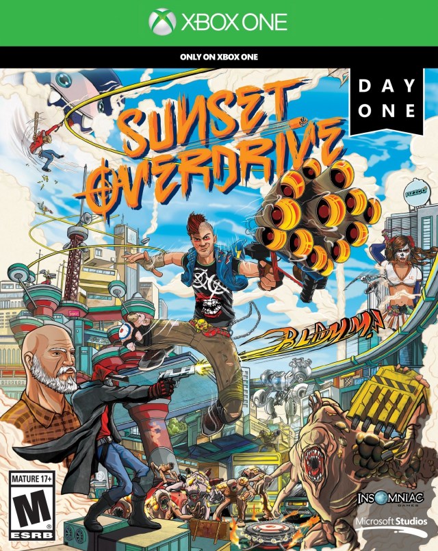 Sunset Overdrive Front Cover - Xbox One Pre-Played