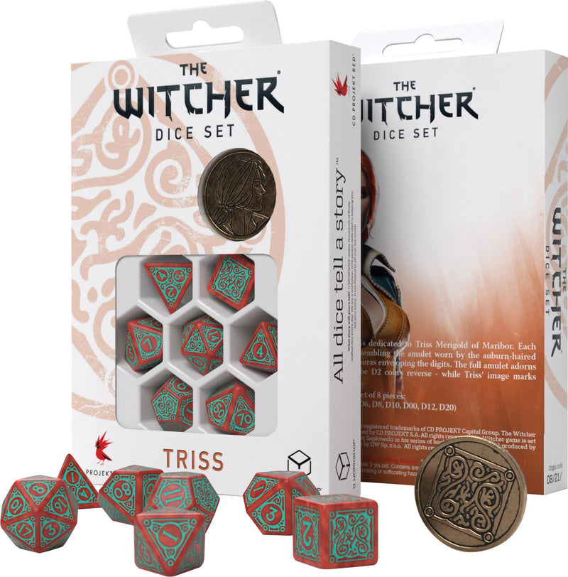 Triss: Merigold the Fear (7 + coin) - The Witcher Dice Set