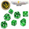 Game Dice Set and Coin - Green - Power Rangers RPG