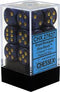 Chessex Dm4 Scarab 16mm D6 Royal Blue/Gold (12)