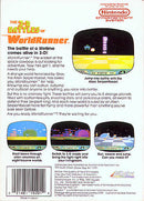 3-D Worldrunner Back Cover - Nintendo Entertainment System, NES Pre-Played