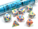 Chessex Festive Polyhedral 7-Die Set - Kaleidoscope/Blue