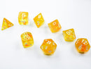 Chessex Borealis Polyhedral 7-Die Set - Luminary Canary/White