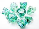 Chessex Borealis Polyhedral 7-Die Set - Luminary Kelp/Light Green