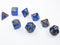 Chessex Lustrous Polyhedral 7-Die Set - Azurite/Gold