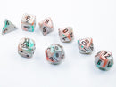 Chessex Lustrous Polyhedral 7-Die Set - Luminary Sea Shell/Black