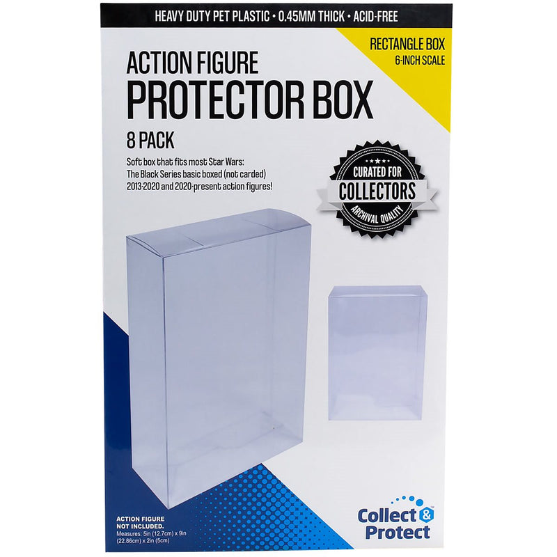6-Inch Action Figure Collectible Collapsible Protector Box - 8 Pack