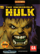 The Incredible Hulk Complete in Box Front Cover - Sega Genesis Pre-Played