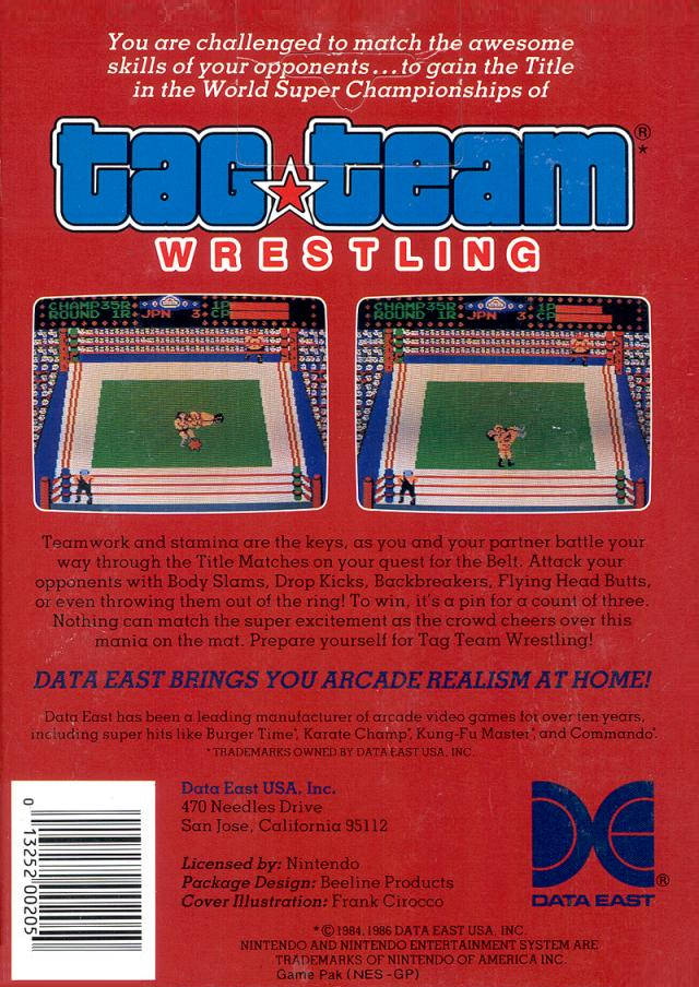 Tag Team Wrestling - Nintendo Entertainment System  NES Pre-Played