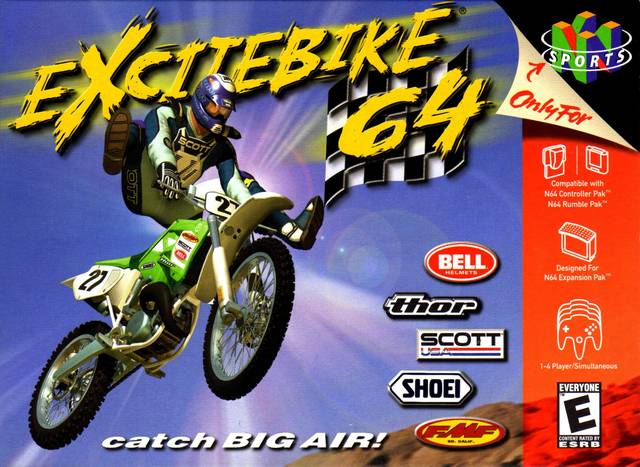 Excitebike 64 Front Cover - Nintendo 64 Pre-Played