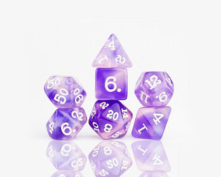 RPG Dice Set (7) -  Purple Glaze