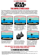 Star Wars The Empire Strikes Back Back Cover - Atari Pre-Played