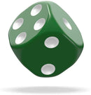 Solid Green D6 12mm (36) - Oakie Doakie Dice