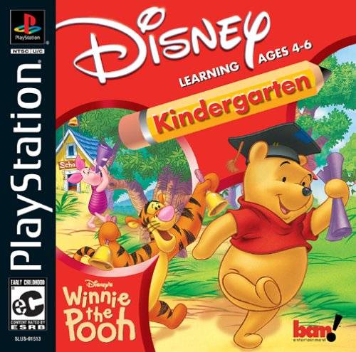 Winnie The Pooh Kindergarten Front Cover  - Playstation 1 Pre-Played