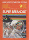 Super Breakout Front Cover - Atari Pre-Played