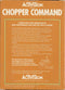 Chopper Command Back Cover - Atari Pre-Played