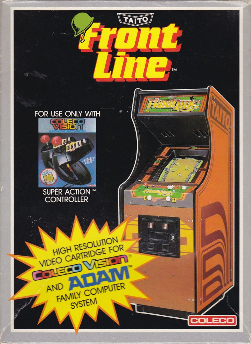 Front Line Front Cover - ColecoVision Pre-Played