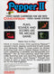 Pepper II Back Cover - ColecoVision Pre-Played