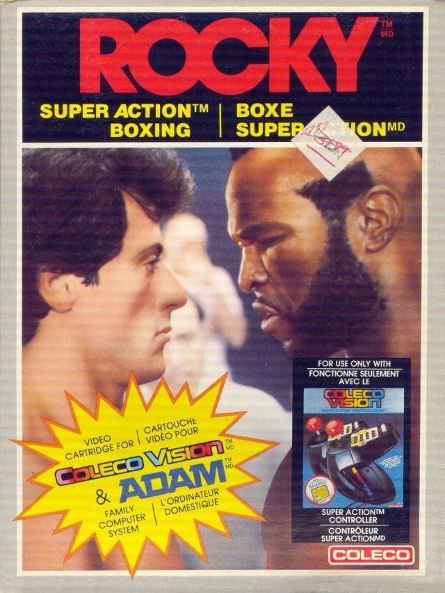 Rocky Super Action Boxing with Manual Front Cover - ColecoVision Pre-Played