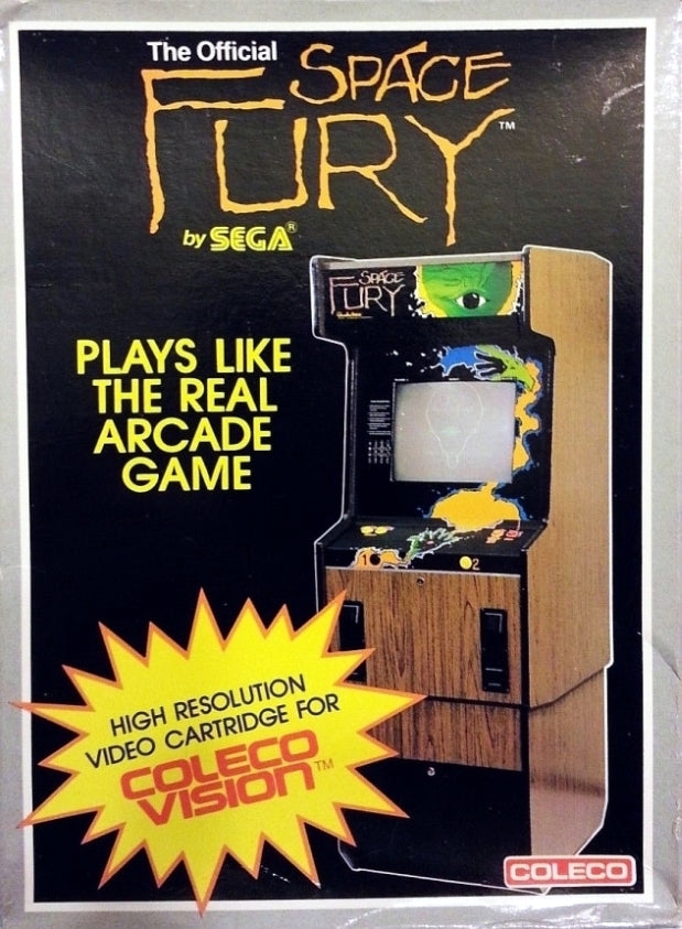 Space Fury Front Cover - ColecoVision Pre-Played