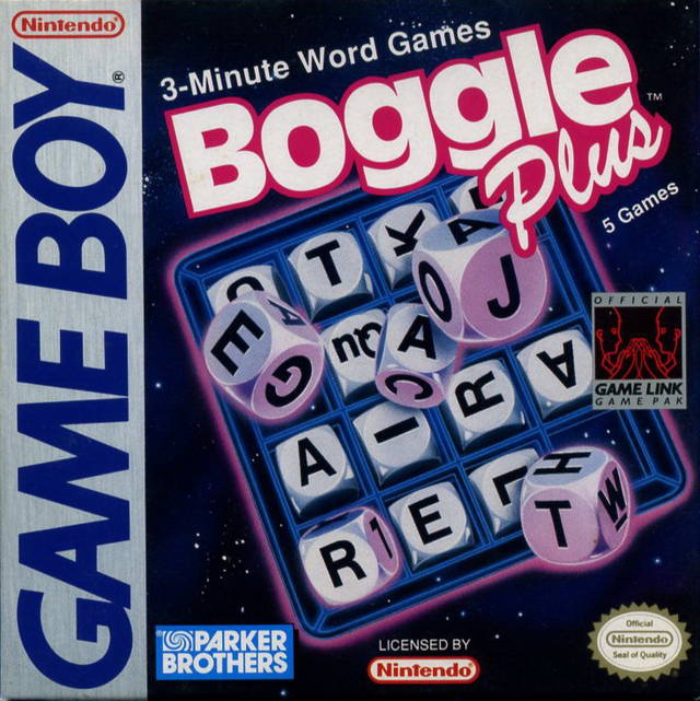 Boggle Plus Front Cover - Nintendo Gameboy Pre-Played