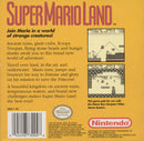 Super Mario Land Back Cover - Nintendo Gameboy Pre-Played