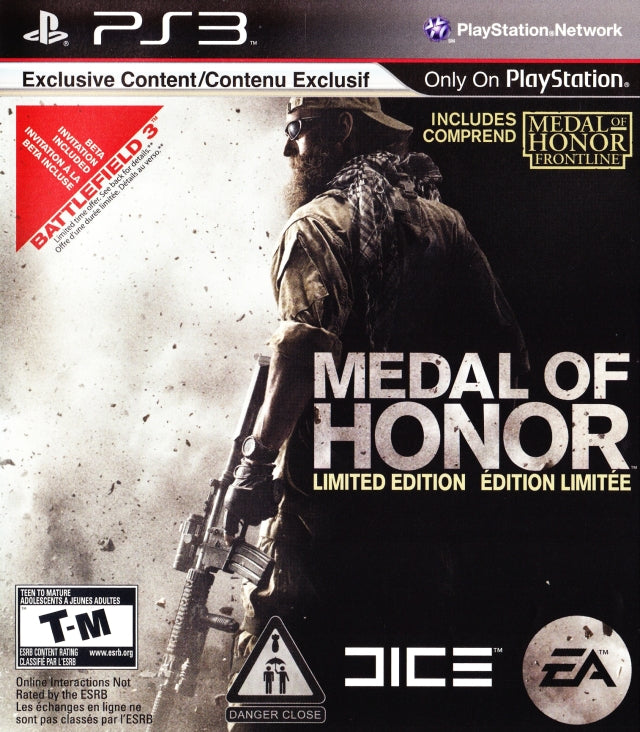 Medal of Honor Limited Edition Front Cover - Playstation 3 Pre-Played