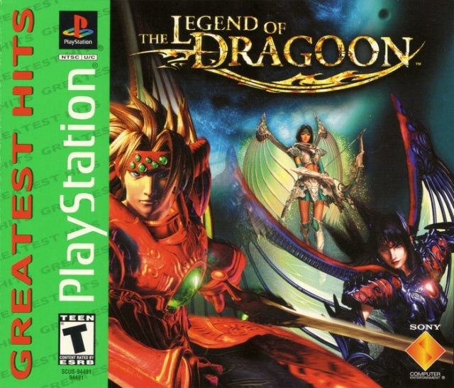 The Legend of Dragoon Front Cover (Greatest Hits) Complete with Case - Playstation 1 Pre-Played