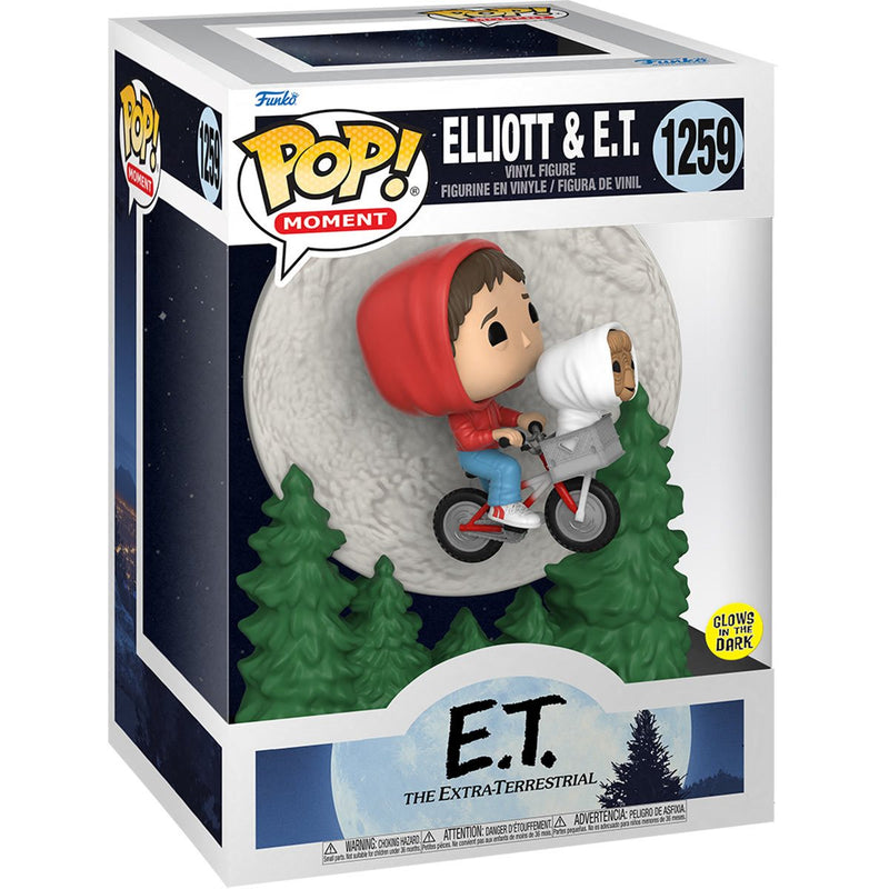 Pop! Moment: E.T. 40th Anniversary - Elliot and E.T. Flying Glow in the Dark