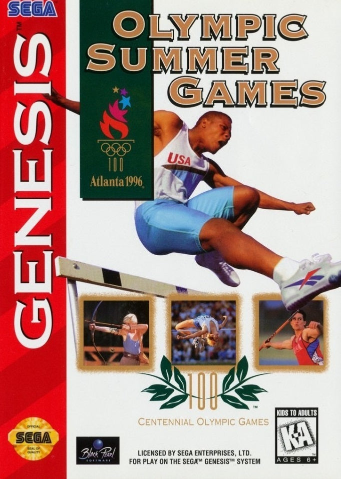 Olympic Summer Games: Atlanta 1996 with Box - Sega Genesis Pre-Played