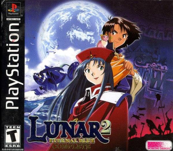 Lunar 2 Eternal Blue Complete Front Cover - Playstation 1 Pre-Played