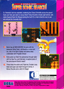 Sonic the Hedgehog: Triple Trouble Back Cover - Sega Game Gear Pre-Played