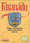 Faxanadu Front Cover - Nintendo Entertainment System, NES Pre-Played