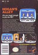 Hogan's Alley Back Cover - Nintendo Entertainment System, NES Pre-Played
