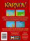Karnov Back Cover - Nintendo Entertainment System NES Pre-Played