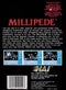 Millipede Back Cover - Nintendo Entertainment System, NES Pre-Played