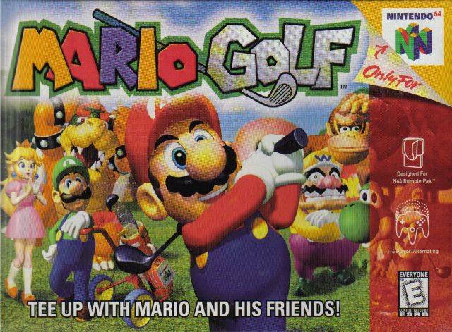 Mario Golf Front Cover - Nintendo 64 Pre-Played