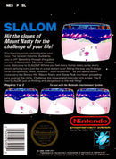 Slalom Back Cover - Nintendo Entertainment System, NES Pre-Played