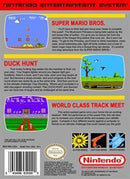 Super Mario Bros / Duck Hunt / World Class Track Meet Back Cover - Nintendo Entertainment System, NES Pre-Played