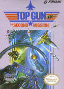 Top Gun Second Mission Front Cover - Nintendo Entertainment System, NES Pre-Played