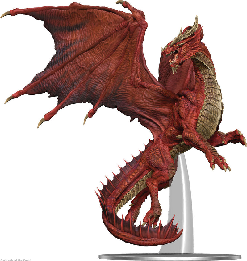 Adult Red Dragon Premium Figure - Dungeons & Dragons Fantasy Miniatures: Icons of the Realms