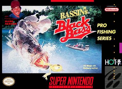 Bassin's Black Bass with Hank Parker Front Cover - Super Nintendo Entertainment System Pre-Played