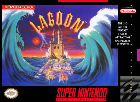 Lagoon Front Cover - Super Nintendo, SNES Pre-Played