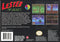 Lester The Unlikely Back Cover - Super Nintendo, SNES Pre-Played