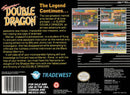 Super Double Dragon Back Cover - Super Nintendo, SNES Pre-Played