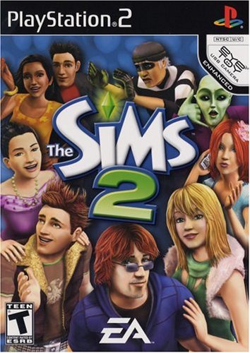 The Sims 2 Front Cover - Playstation 2 Pre-Played