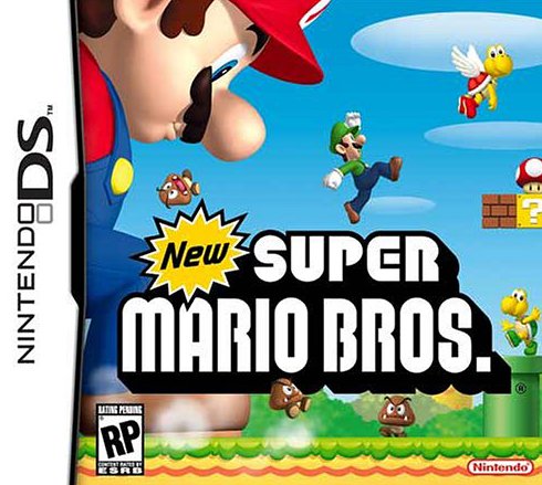 NEW Super Mario Bros Front Cover - Nintendo DS Pre-Played