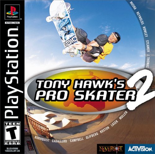 Tony Hawk's Pro Skater 2 Front Cover - Playstation 1 Pre-Played