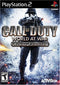 Call of Duty: World at War Final Fronts Front Cover - Playstation 2 Pre-Played